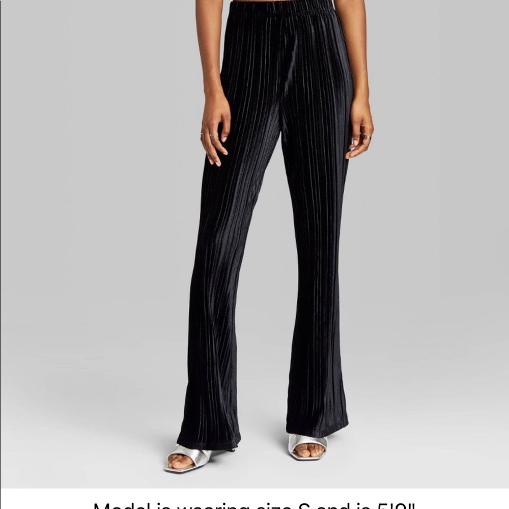 Velvet flare pant